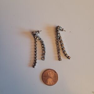 Elegant Vintage Silver Drop Earrings